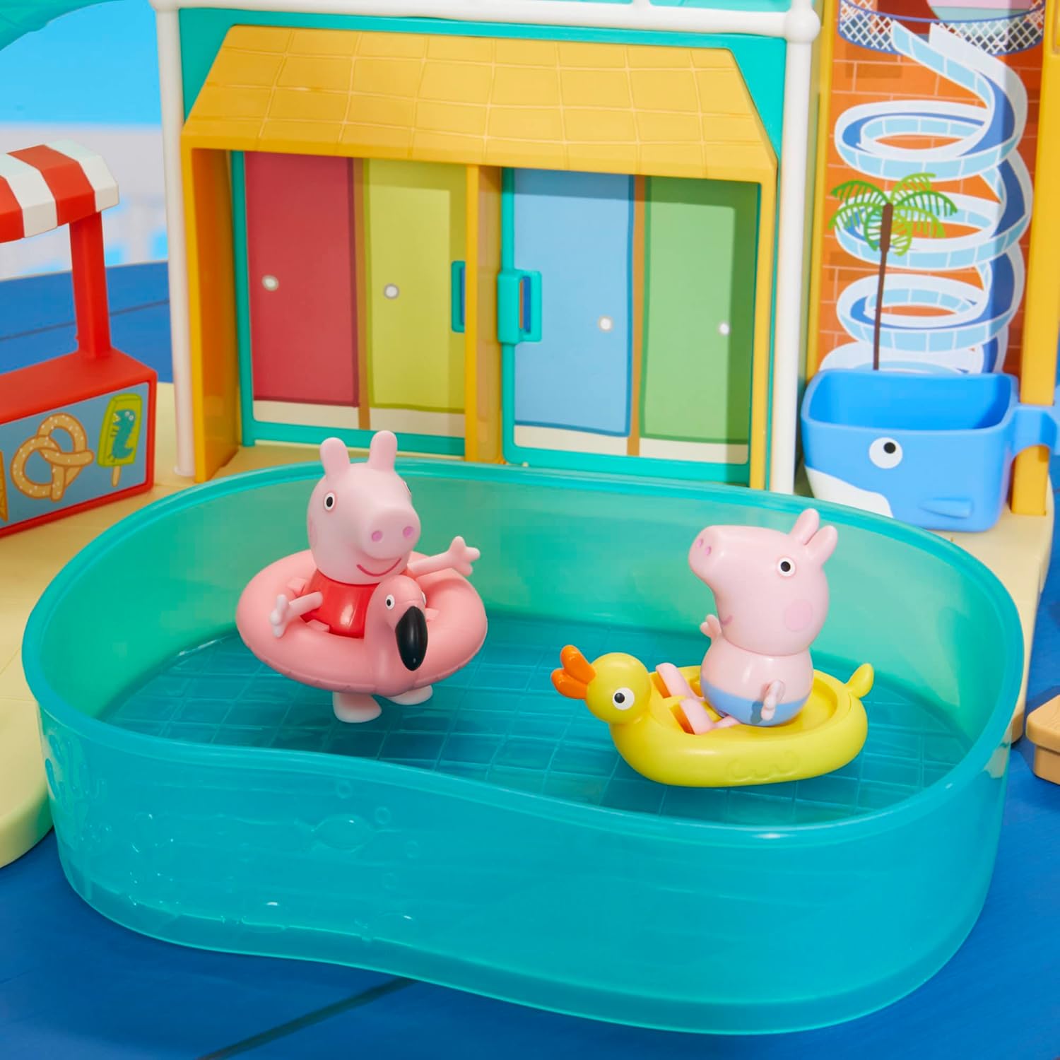 Peppa Pig Waterpark Playset with 2 Figures, Preschool Toys for 3+ Girls and Boys 24hrsmart